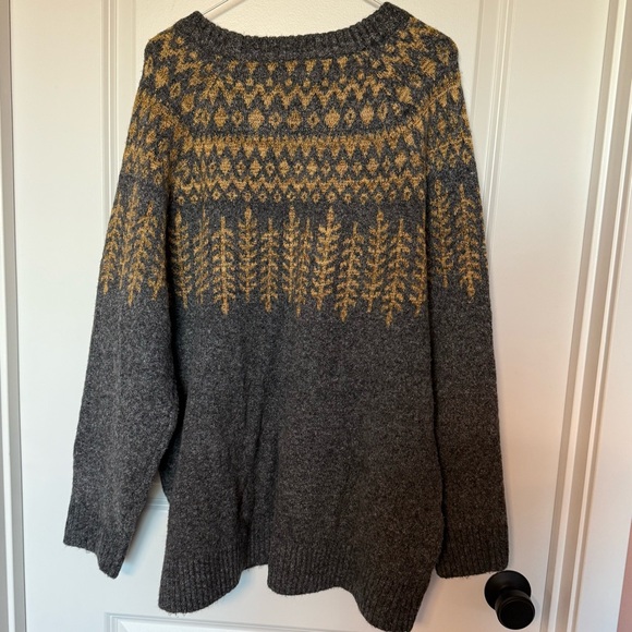 Torrid Gray and Gold Knit Sweater - Picture 4 of 6